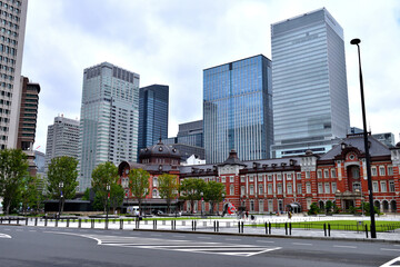 東京駅丸の内側の眺め