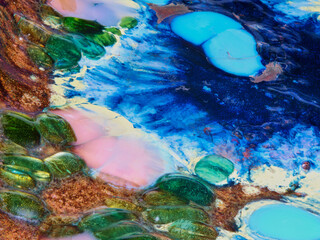 Fototapeta na wymiar color stones, minerals, gems. Natural background