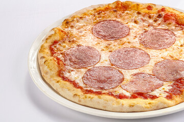 Italian Pizza with sausages and cheese