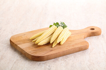 Vegan food - raw baby corn