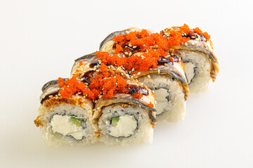 Japanese tradtional roll with eel
