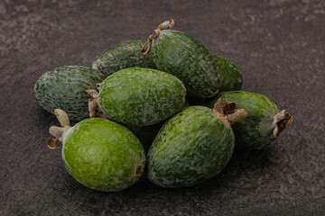 Tropical green sweet fruit Feijoa