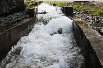Moving water through a canal