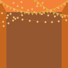 Gold background and light with space for text