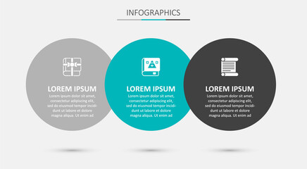 Set Ancient magic book, Book as gift and Decree, parchment, scroll. Business infographic template. Vector