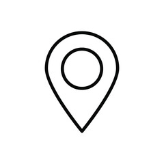 Map pin icon vector graphic