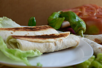 Burritos mexicanos , comida de México tradicional 
