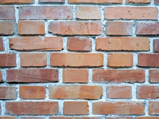 red brick wall. Background texture structure.