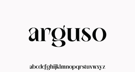 ARGUSO  the luxury and elegant font glamour style	