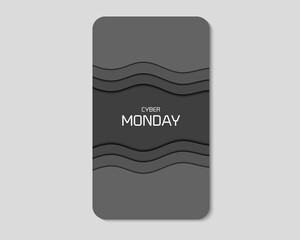 Cyber Monday Phone Paper Style