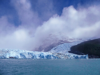 Perito Moreno glacier in Patagonia. Floe located in Los Glaciares National Park, in the southwest of the Argentine province of Santa Cruz, El Calafate