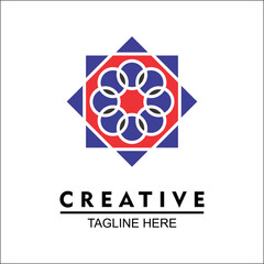 Vector design elements for your company logo, icon chain in two boxes. Business company template. Simple, cool and modern colorful abstract logo