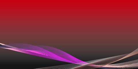Fototapeta premium Red and Black abstract background with feather