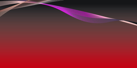 Red and Black abstract background with feather