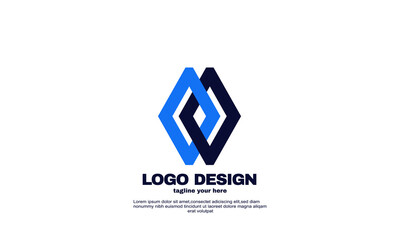 abstract modern eye catching identity colorful corporate company and business logo template