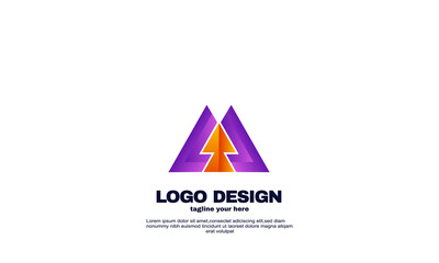 awesome modern eye catching identity colorful corporate company and business logo