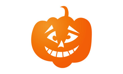 Vector illustration of Pumpkin on white background For print or use as poster, card, flyer or T Shirt
