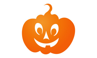 Vector illustration of Pumpkin on white background For print or use as poster, card, flyer or T Shirt