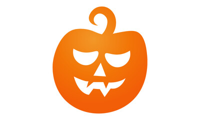 Vector illustration of Pumpkin on white background For print or use as poster, card, flyer or T Shirt
