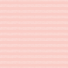 Stripe pattern background. Vector seamless repeat of hand drawn textured horizontal striped design.Pink illustration resource.