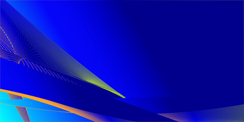 Abstract Blue Background With Lines