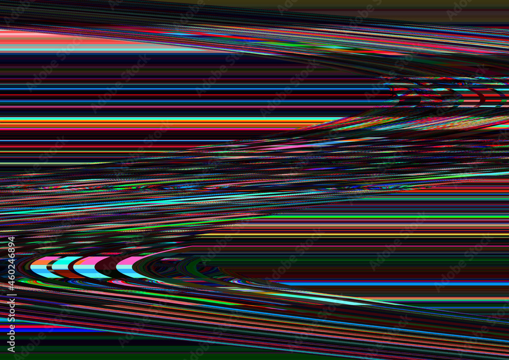 Poster glitch psychedelic background old tv screen error digital pixel noise abstract design photo glitch t