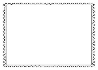 Postage Stamp Copy Space Border