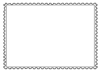 Postage Stamp Copy Space Border