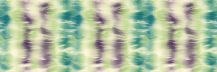 Seamless funky striped tie-dye motif print border for surface design and print. High-quality illustration. 70s Hippie abstract psychedelic stripe colors. Vibrant creativity hipster textile repeat.