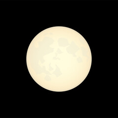 Moon icon, sign. Vector illustration