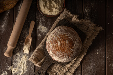 Homemade sourdough bread