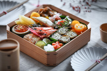 クリスマス　おせち　みんなでご飯　家族団欒　おいしいご飯