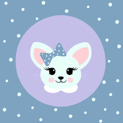 Милая мышка. Векторная иллюстрация для детей