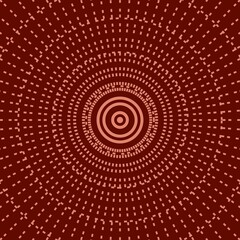 Mandala decoration. Spider web texture. Circle vector background. Brown circle. Circle symbol. Abstract tunnel. Radar background.