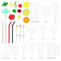 カクテルグラスのイラスト