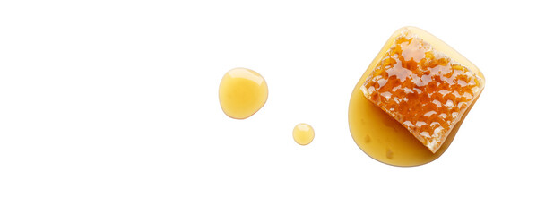 honey comb dripping, gold honey piece  on white isolate,closeup marco shoot honey , product nature from bee, food honey on white clipping path