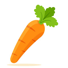 carrot vegetable flat design icon