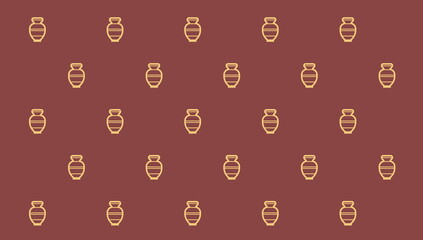 antique jars pattern background