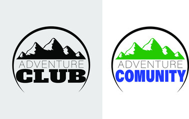 mountain logo. Simple vector logo in a modern style. Top of the mountain