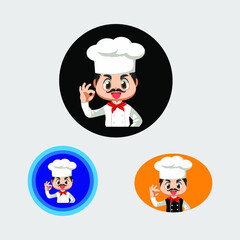 chef logo design, illustration vector graphic. perfect for restaurant, only shop an company.