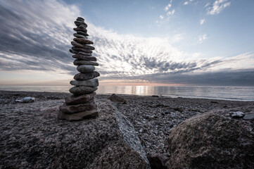 Sonnenaufgang im Westen von Fehmarn