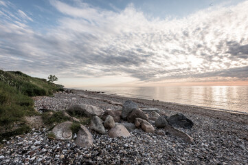 Sonnenaufgang im Westen von Fehmarn