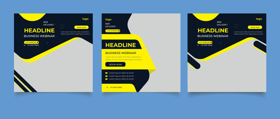 Webinar business conference social media post
