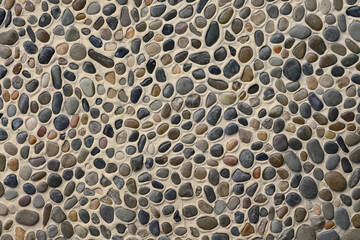 Wall round stone rock texture and seamless background