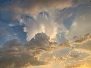Blue sky with clouds
