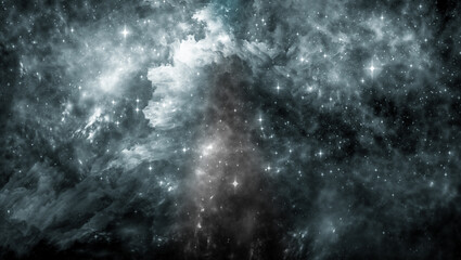 Obraz premium Colourful Deep Space Nebular Stary Galaxy Background