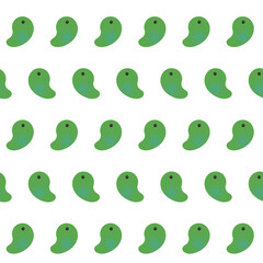 Fototapeta premium 緑の勾玉のパターン