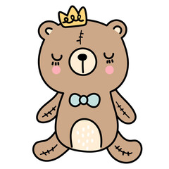 Obraz premium teddy bear svg