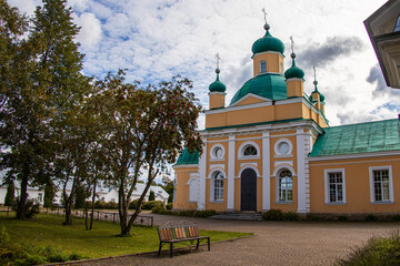 Fototapeta na wymiar Vvedeno-Oyatsky Convent near St. Petersburg