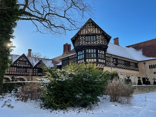 Schloss Cecilienhof Potsdam im Schnee